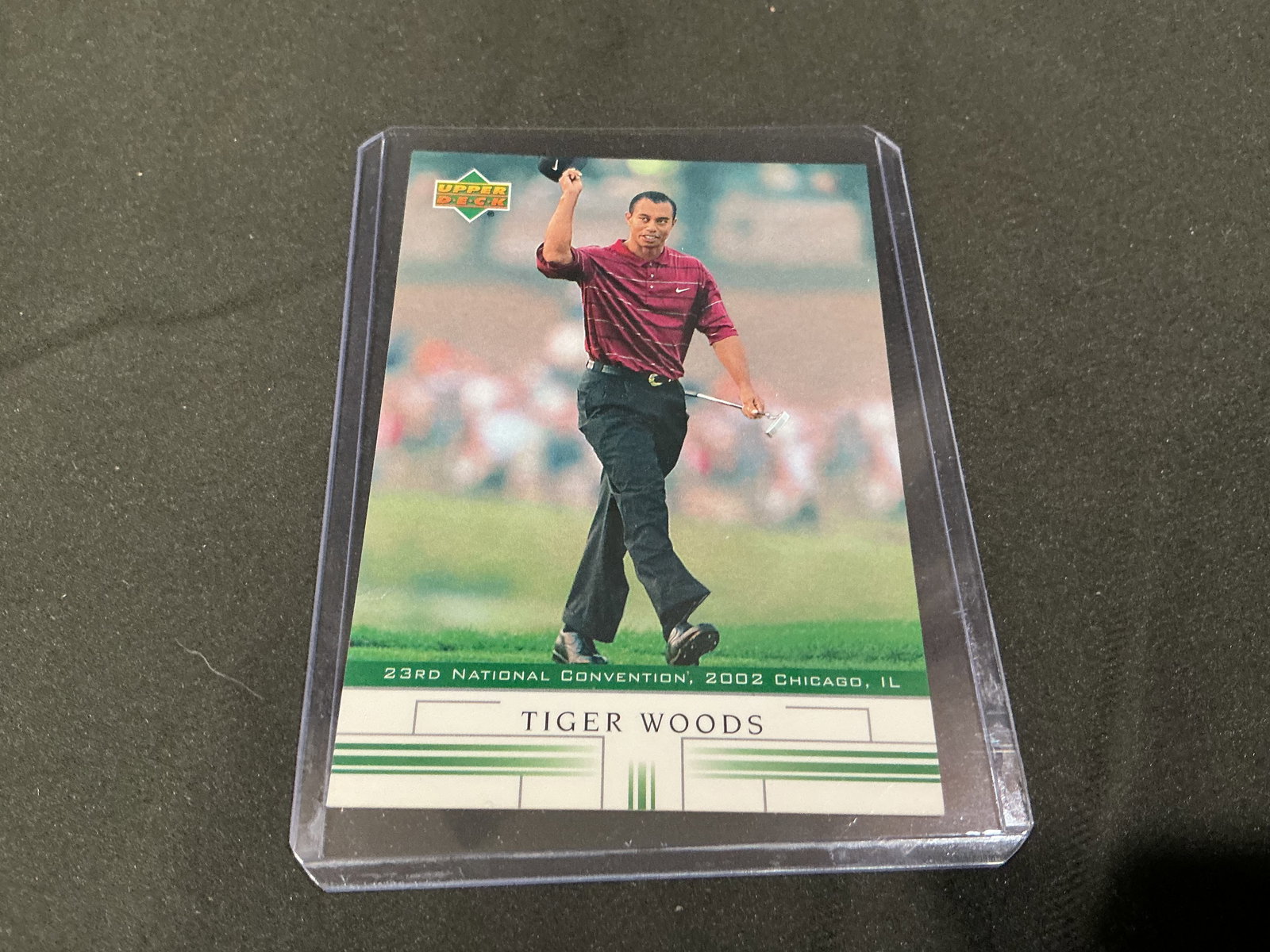 2002 Upper Deck Tiger Woods Spokesman National Convention Card N-11 (1 of 2)
