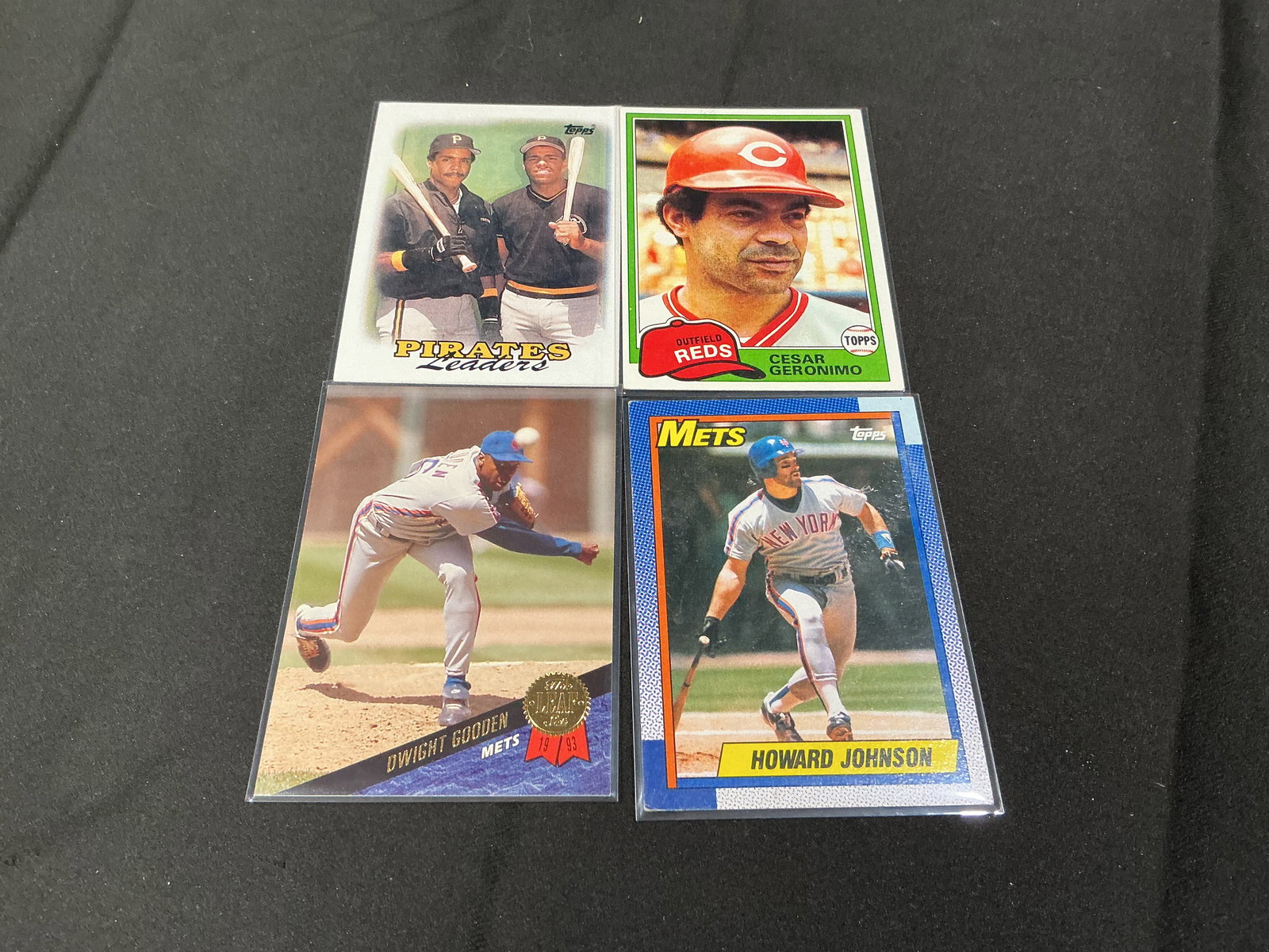 1980s–1990s Baseball Card Lot incl. Dwight Gooden, Team Leaders (1 of 2)