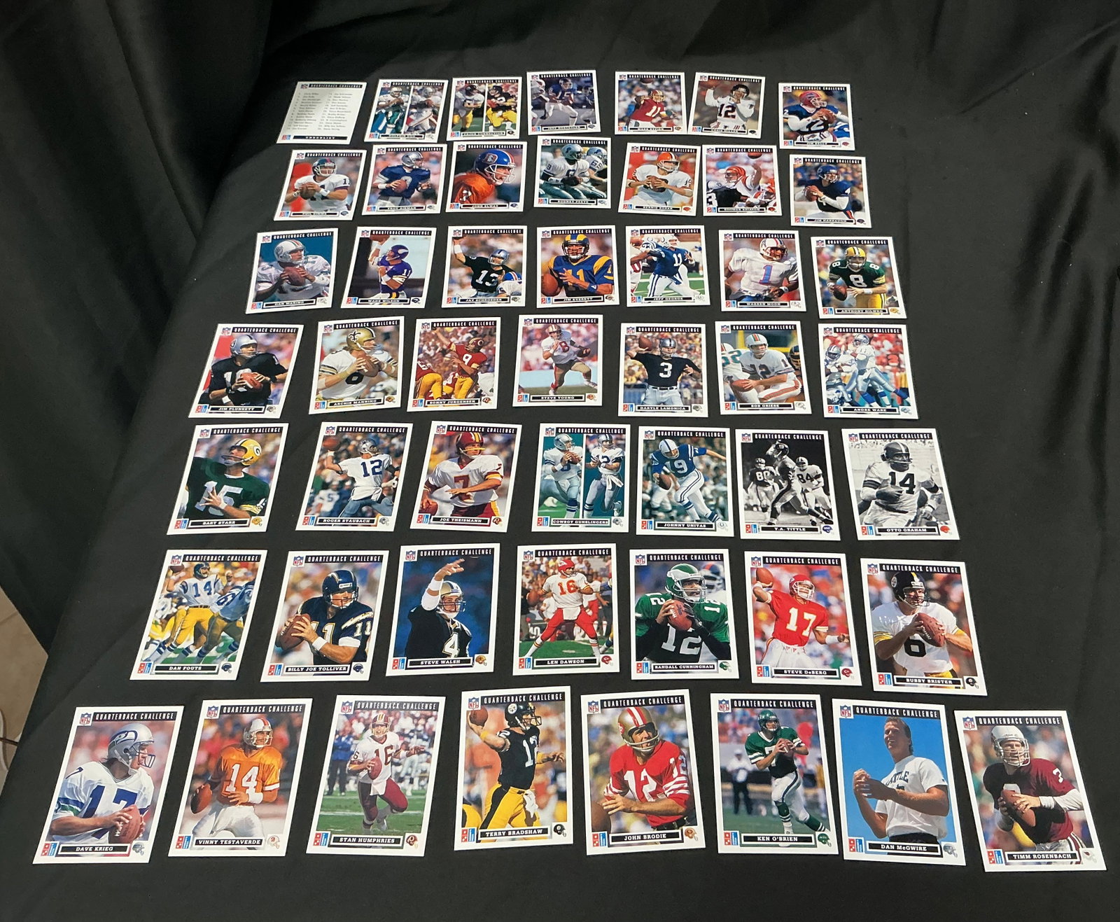 Quarterback Challenge Football Card Lot Mixed Players Vintage Set (1 of 1)