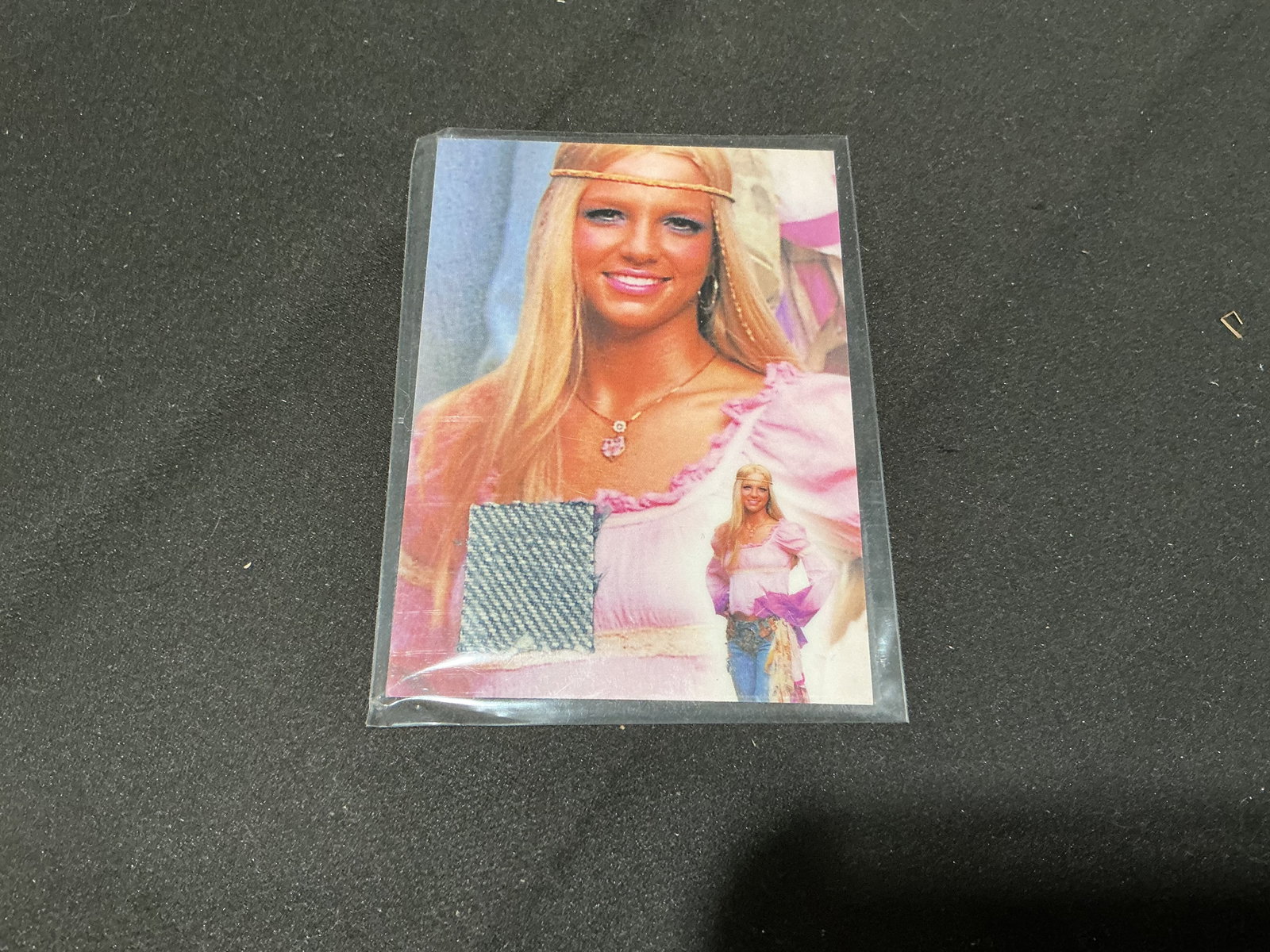Britney Spears Memorabilia Swatch Card Certified Authentic (1 of 2)