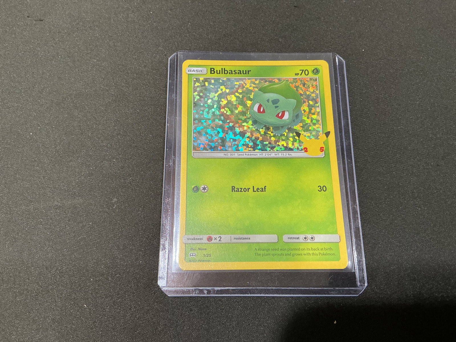 Pokemon Card Collection 25th Anniversary Holo Bulbasaur McDonalds Promo Card: Seen before and watched closely—this round may be the one that closes. Previous opportunities have passed—strong interest expected as availability tightens. Pokemon 25th Anniversary holographic Bu