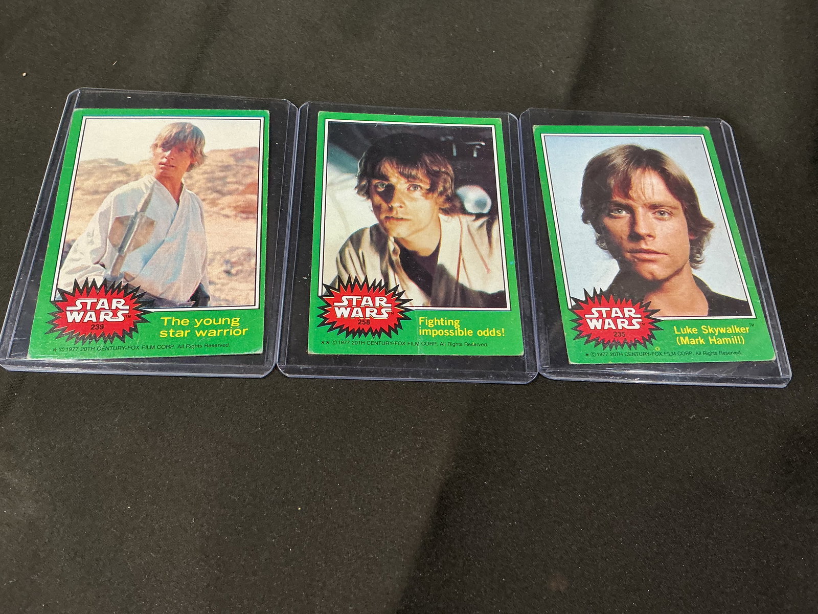 1977 Star Wars Trading Card Lot Luke Skywalker Green Series (1 of 1)