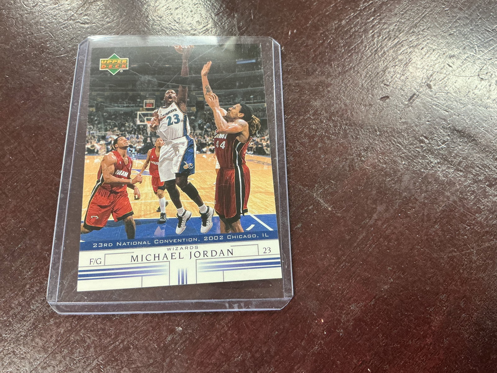 2002 Upper Deck Michael Jordan Wizards National Convention Card (1 of 2)