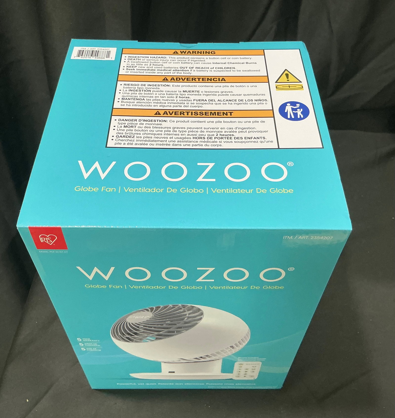 Woozoo Globe Fan Oscillating Air Circulator New Boxed (1 of 4)