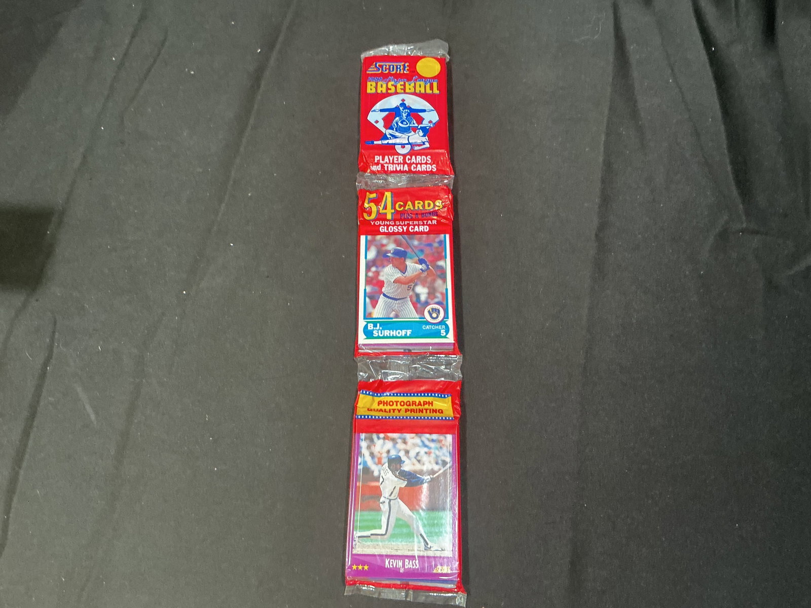 1990 Score Baseball Wax Pack Kevin Bass Bonus Card (1 of 1)