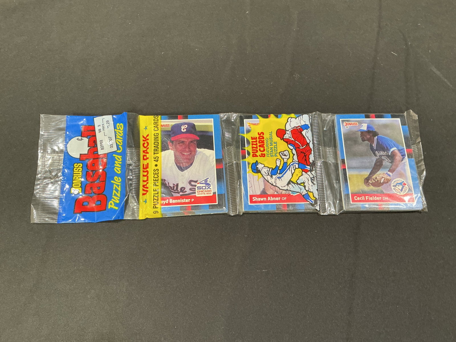 1989 Donruss Baseball Sealed Wax Pack Cecil Fielder Lloyd Bannister (1 of 1)
