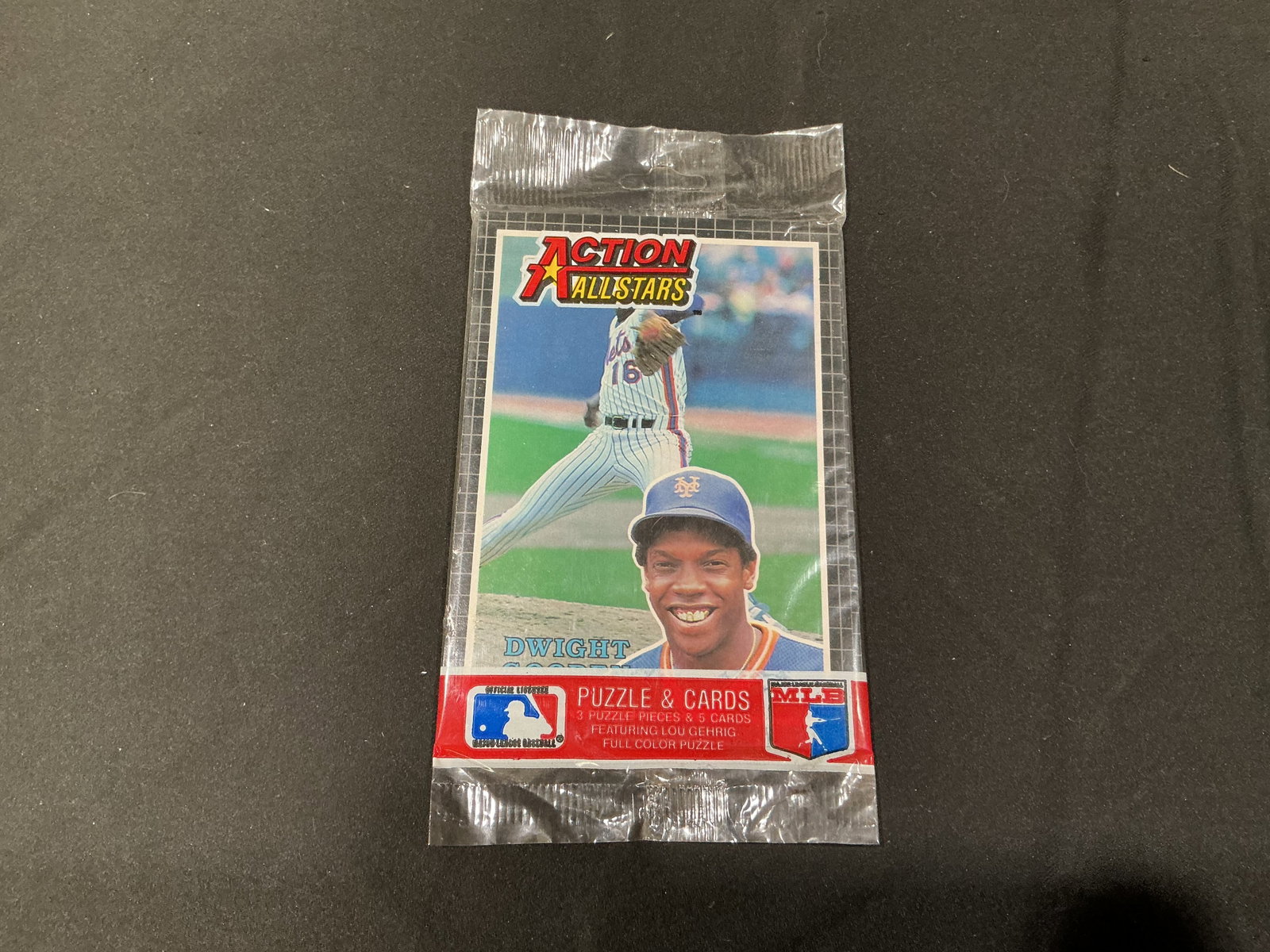 Action All Stars Sealed Baseball Puzzle & Cards Pack Dwight Gooden (1 of 1)