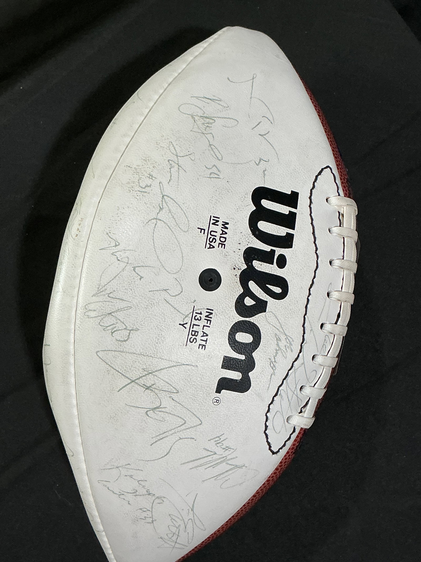 Wilson "Franco Bowl" Team-Signed Football Multiple Autographs (1 of 4)