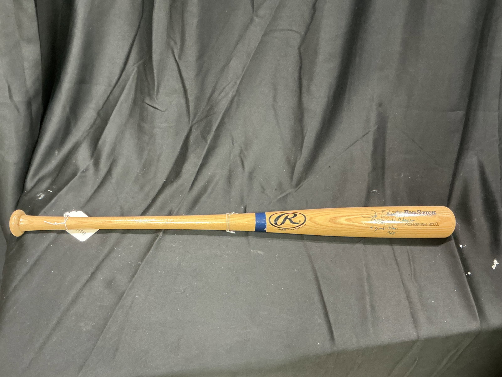 Jim Shantz Signed Rawlings Big Stick Professional Model Baseball Bat: Back again after prior auction interest featuring a Rawlings Big Stick Professional Model baseball bat signed by Jim Shantz with handwritten inscriptions including '65 World Champs' and '5 Grand