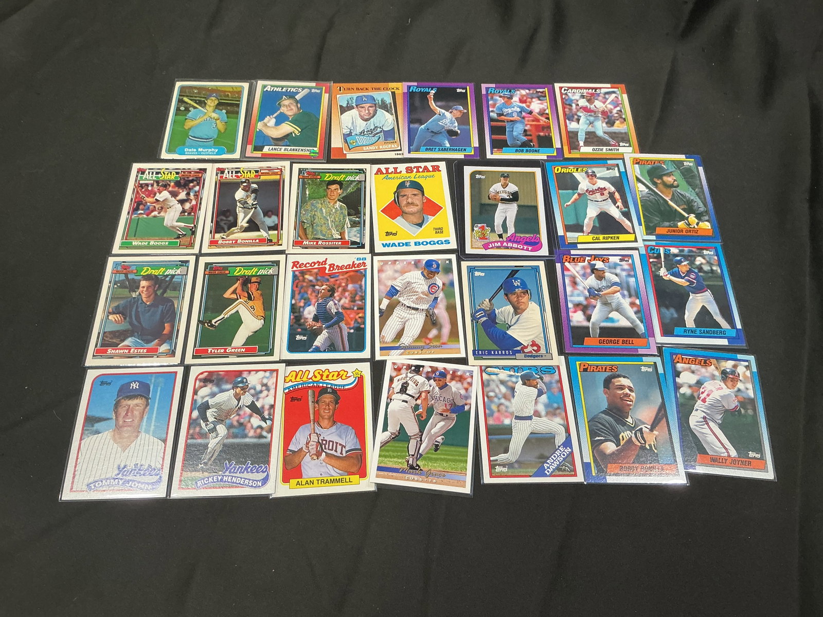 Vintage Baseball Card Lot Ripken Sandberg Boggs Henderson Trammell (1 of 2)