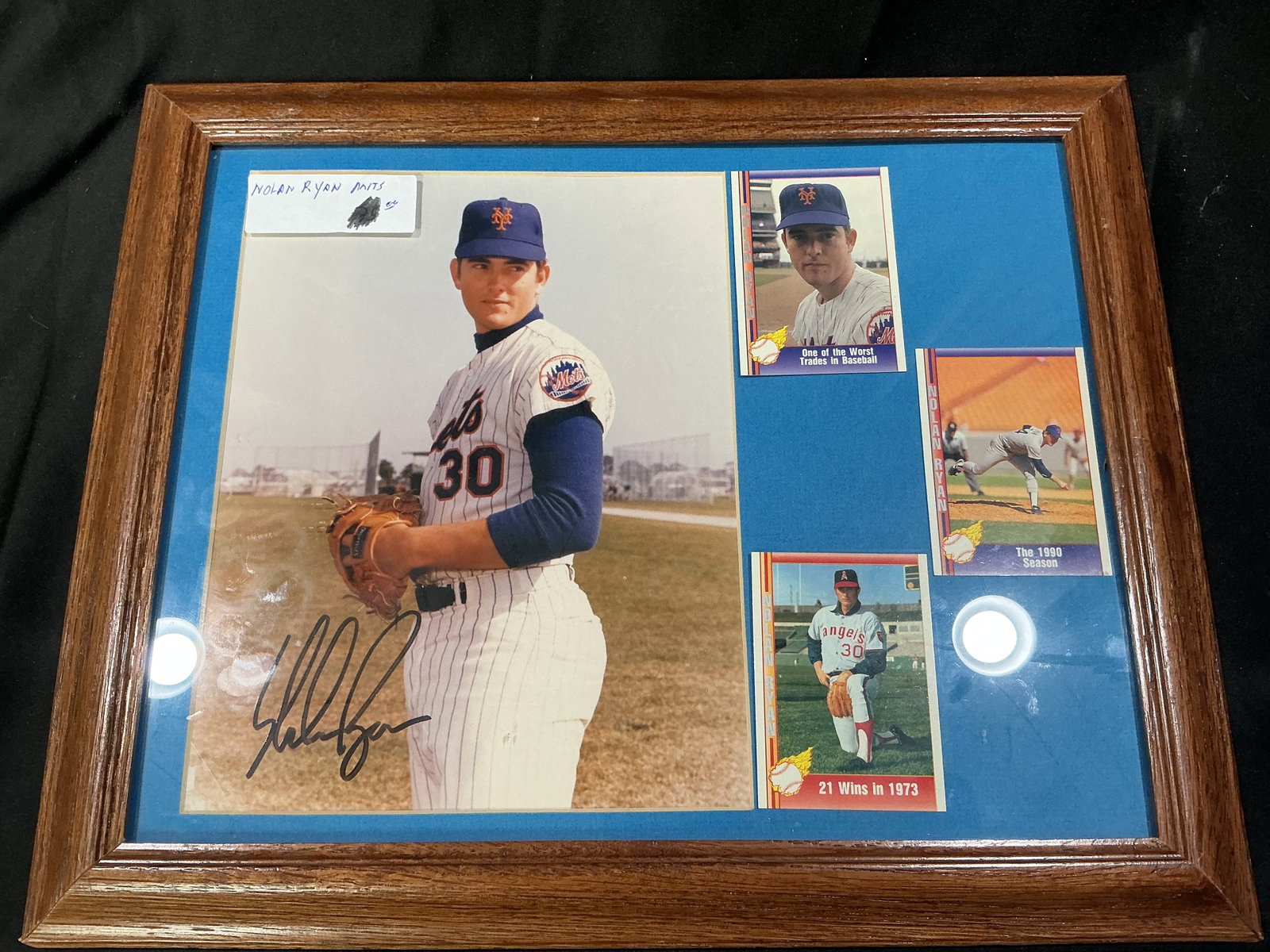 Framed Nolan Ryan Signed Photo Display (1 of 1)
