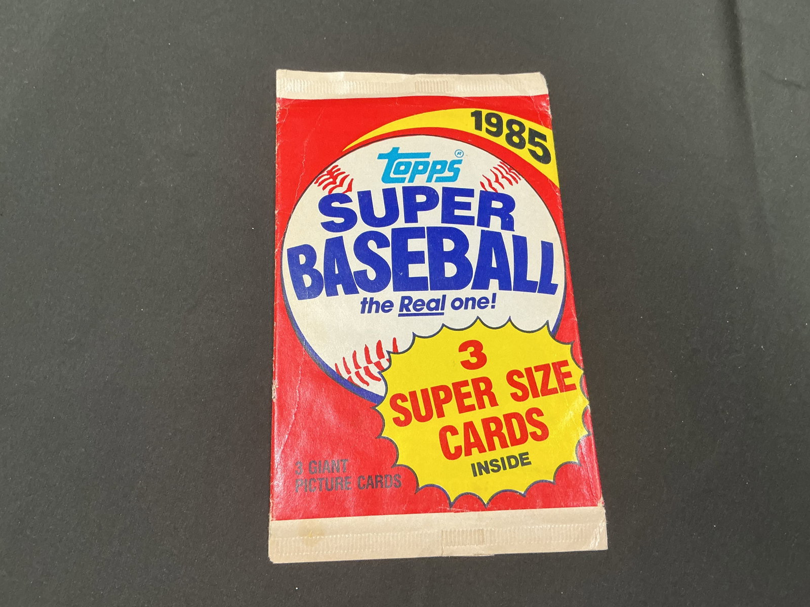 1985 Topps Super Baseball Wax Pack Sealed (1 of 1)
