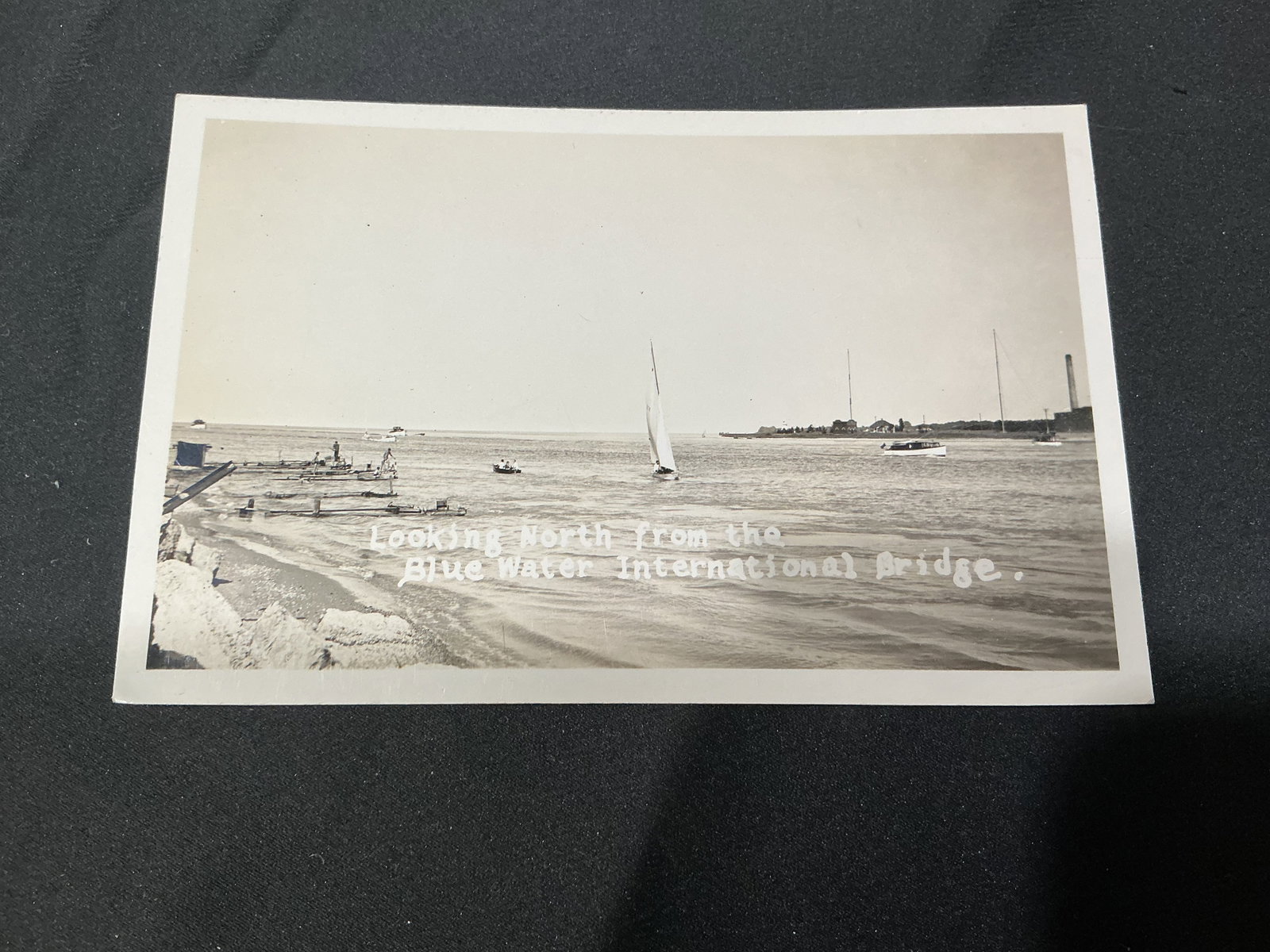 Blue Water Bridge RPPC Postcard (1 of 2)