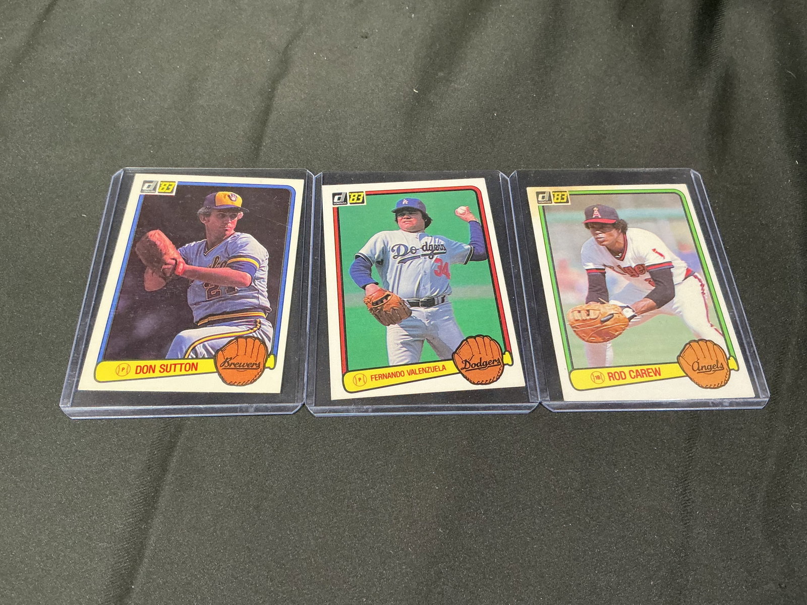 Don Sutton Valenzuela & Carew Card Lot (1 of 2)