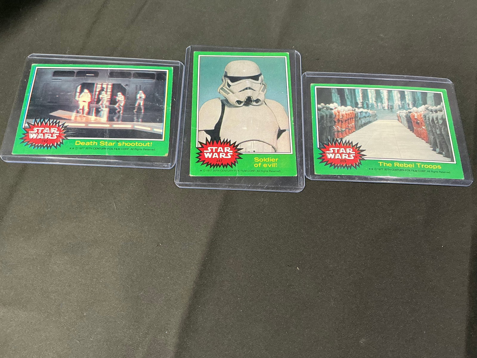 1977 Star Wars Stormtrooper Card Trio (1 of 1)