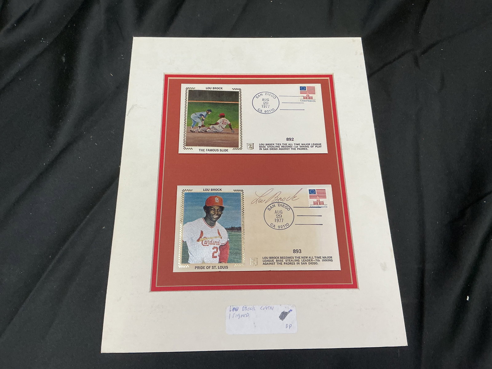 Lou Brock Signed Commemorative Covers (1 of 1)