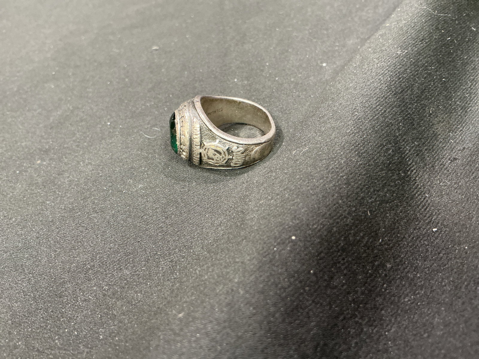 German US Forces Green Stone Ring - 2