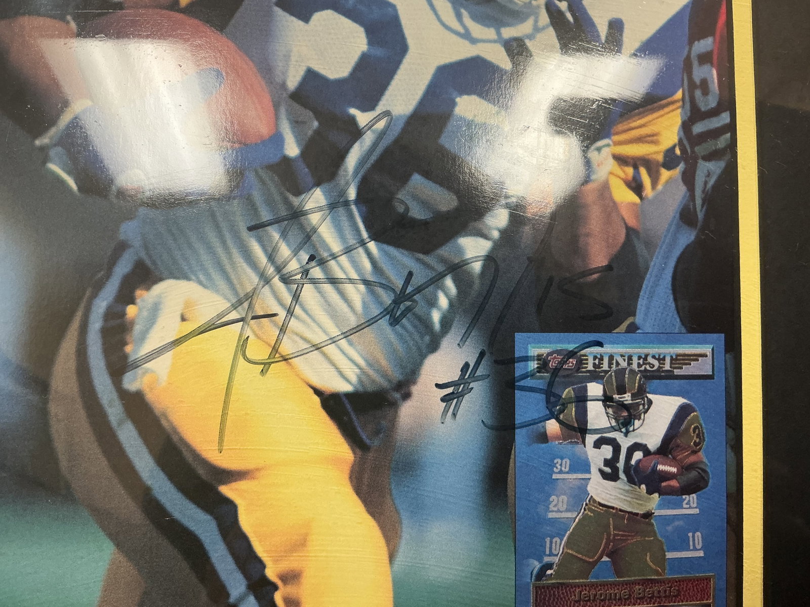 Jerome Bettis Signed Framed Display - 2