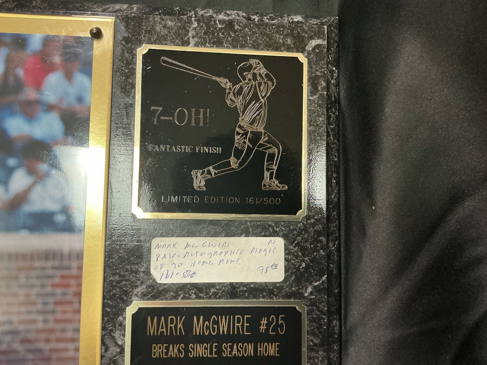 Mark McGwire Signed Display Plaque - 4
