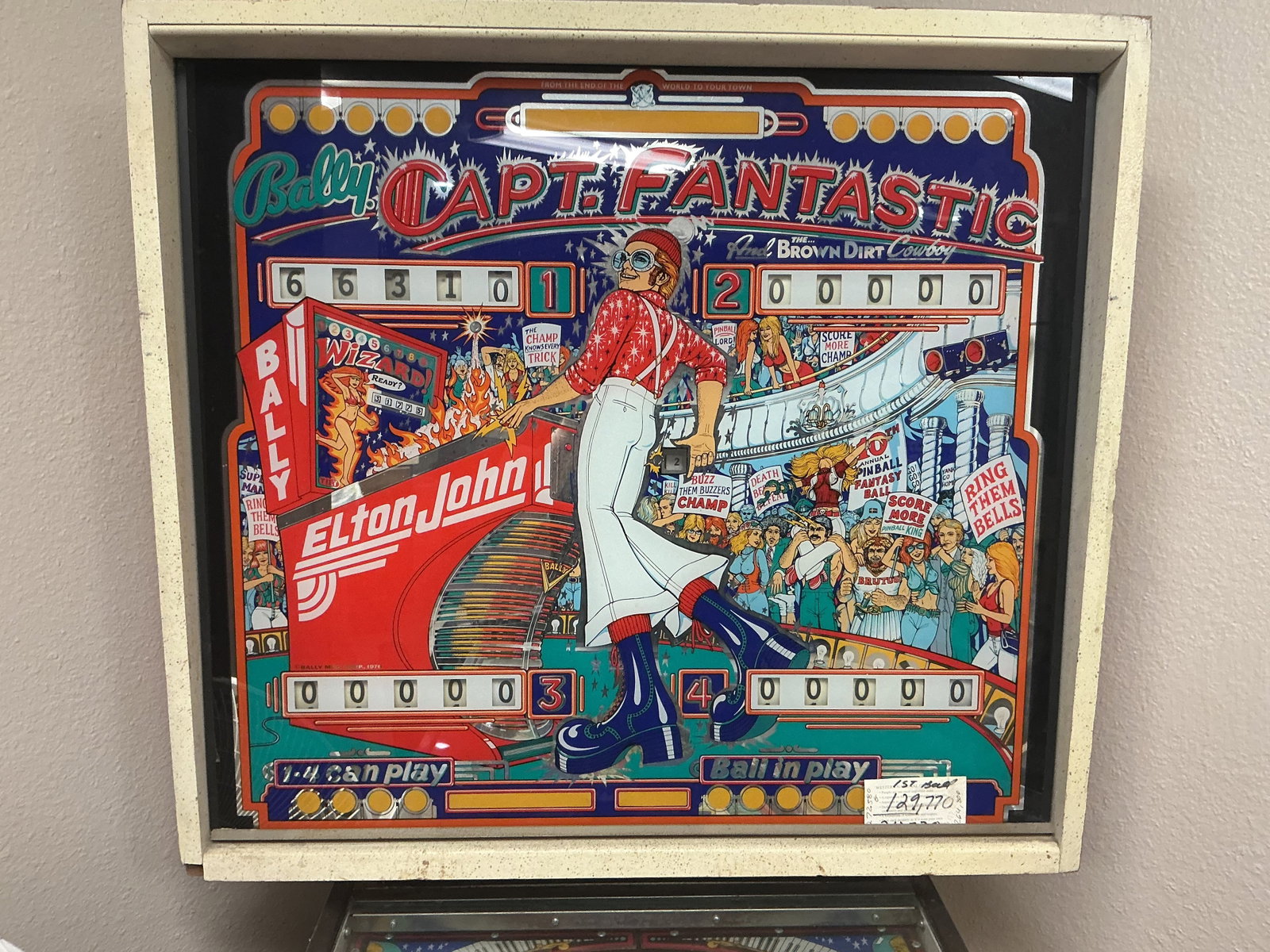 Elton John Bally Pinball Machine - 2