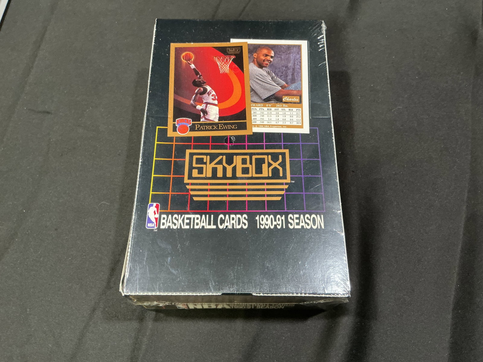 1990-91 SkyBox Series I Sealed Box: Back again, this factory sealed 1990-91 SkyBox Series I NBA Basketball card box features one of the hobby's most recognizable early-1990s basketball releases. A popular choice for collectors chasing