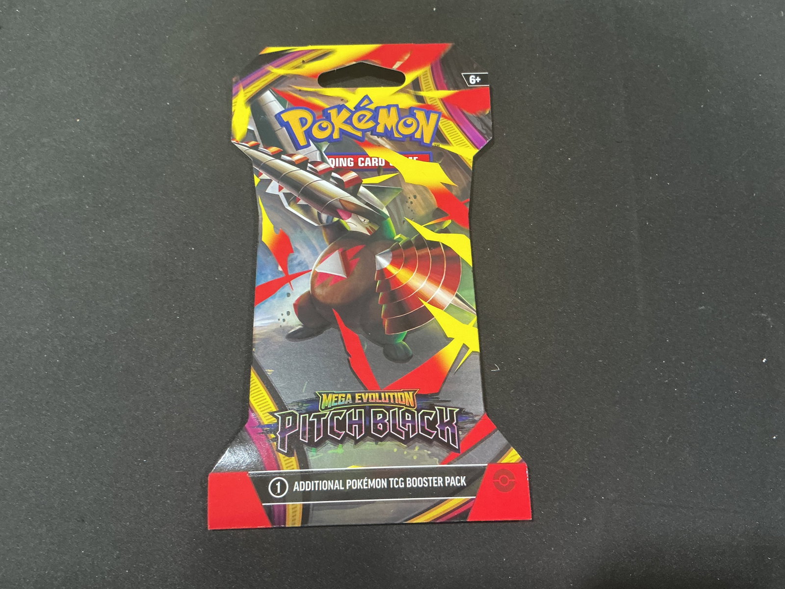 Pokemon Pitch Black Booster Pack Sealed: First offered in this auction, this factory sealed Pokemon Mega Evolution Pitch Black booster pack features expansion artwork from the sought-after Pitch Black release. An affordable way to collect