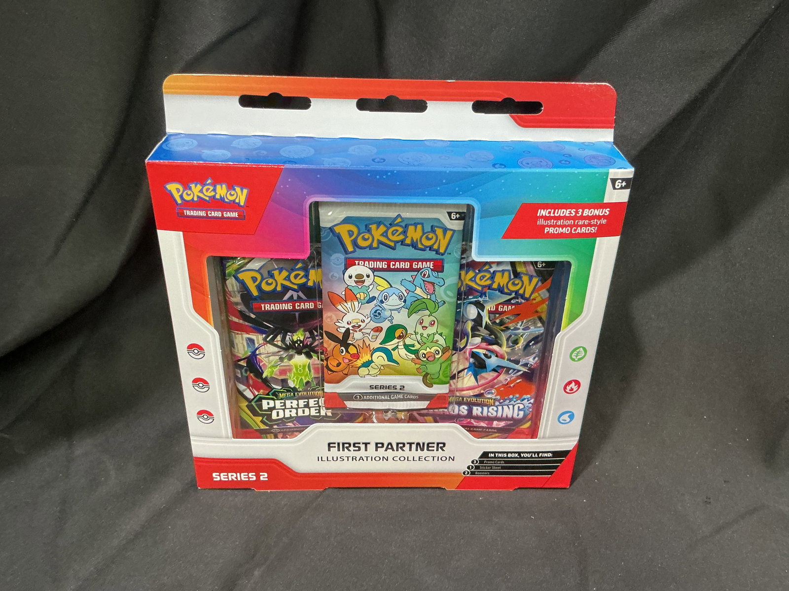 Pokemon First Partner Collection S2: Another opportunity to add this factory sealed Pokemon First Partner Illustration Collection Series 2 to your collection. Celebrating three generations of starter Pokemon, it includes