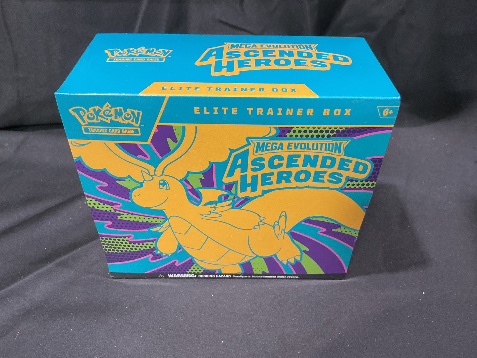 Ascended Heroes Pokemon ETB Sealed: Drawing attention again with its prominent Dragonite artwork, this factory sealed Pokemon Mega Evolution Ascended Heroes Elite Trainer Box previously attracted solid bidding and is back for another