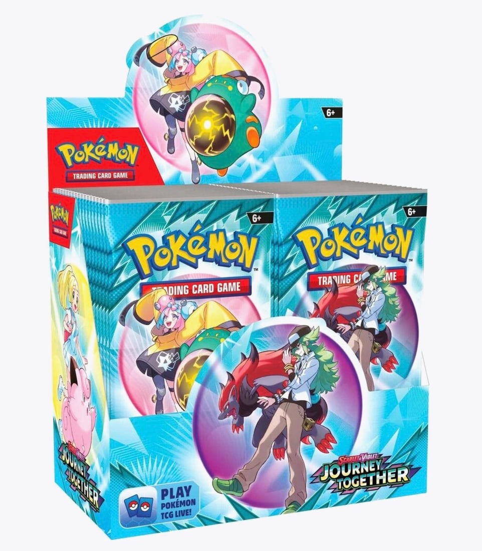 Journey Together Booster Box: Offered once more, this factory sealed Pokemon Scarlet & Violet Journey Together Booster Box contains 36 booster packs from the Journey Together expansion. The only example being offered in this
