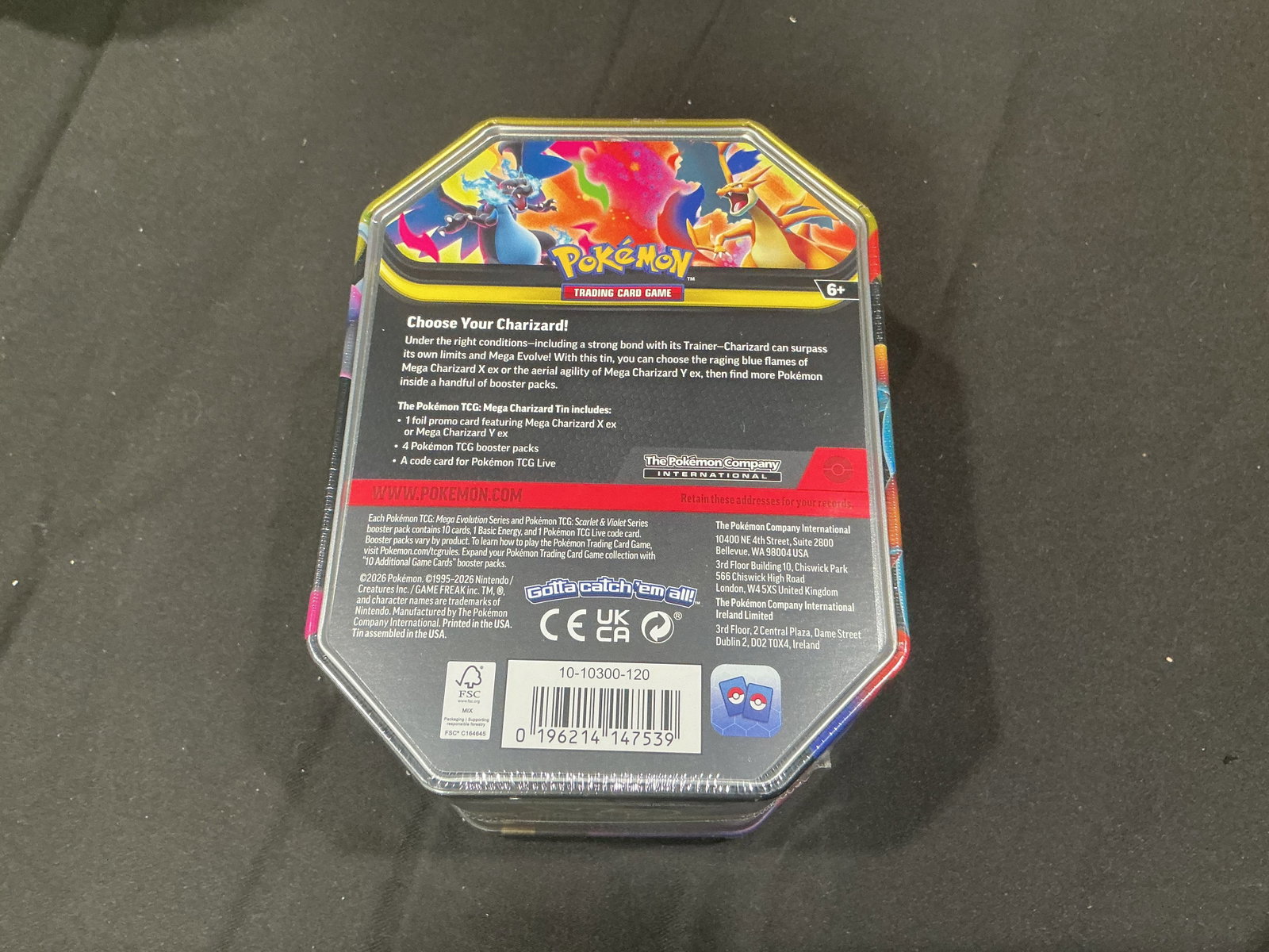 Mega Charizard Tin Sealed - 2