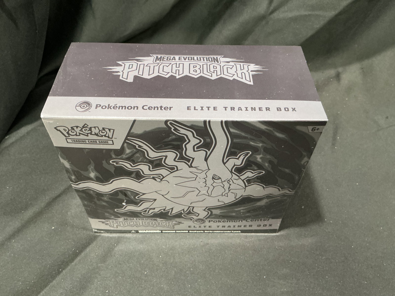 Center Pitch Black Pokemon ETB Sealed: Back for another opportunity, this factory sealed Pokemon Center-exclusive Mega Evolution Pitch Black Elite Trainer Box combines exclusive Pokemon Center packaging with booster packs, collector