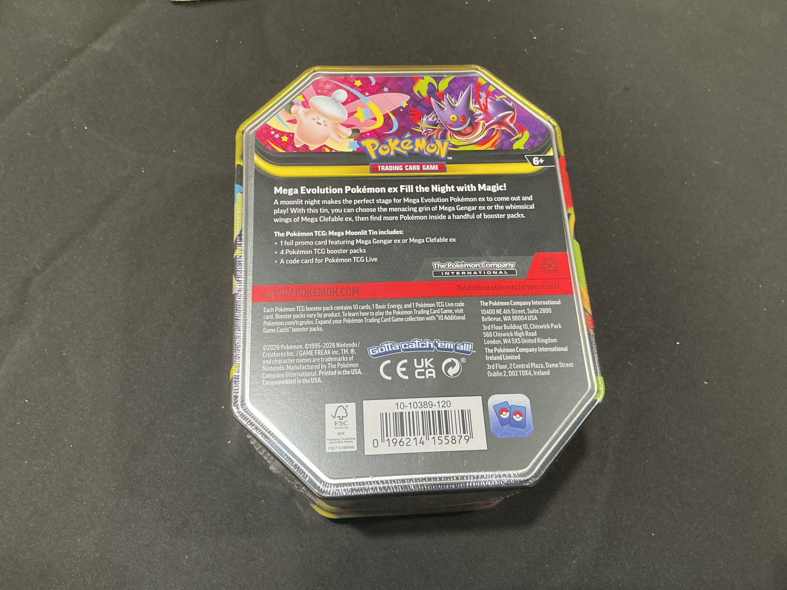 Mega Clefable ex Pokemon Moonlit Tin - 2