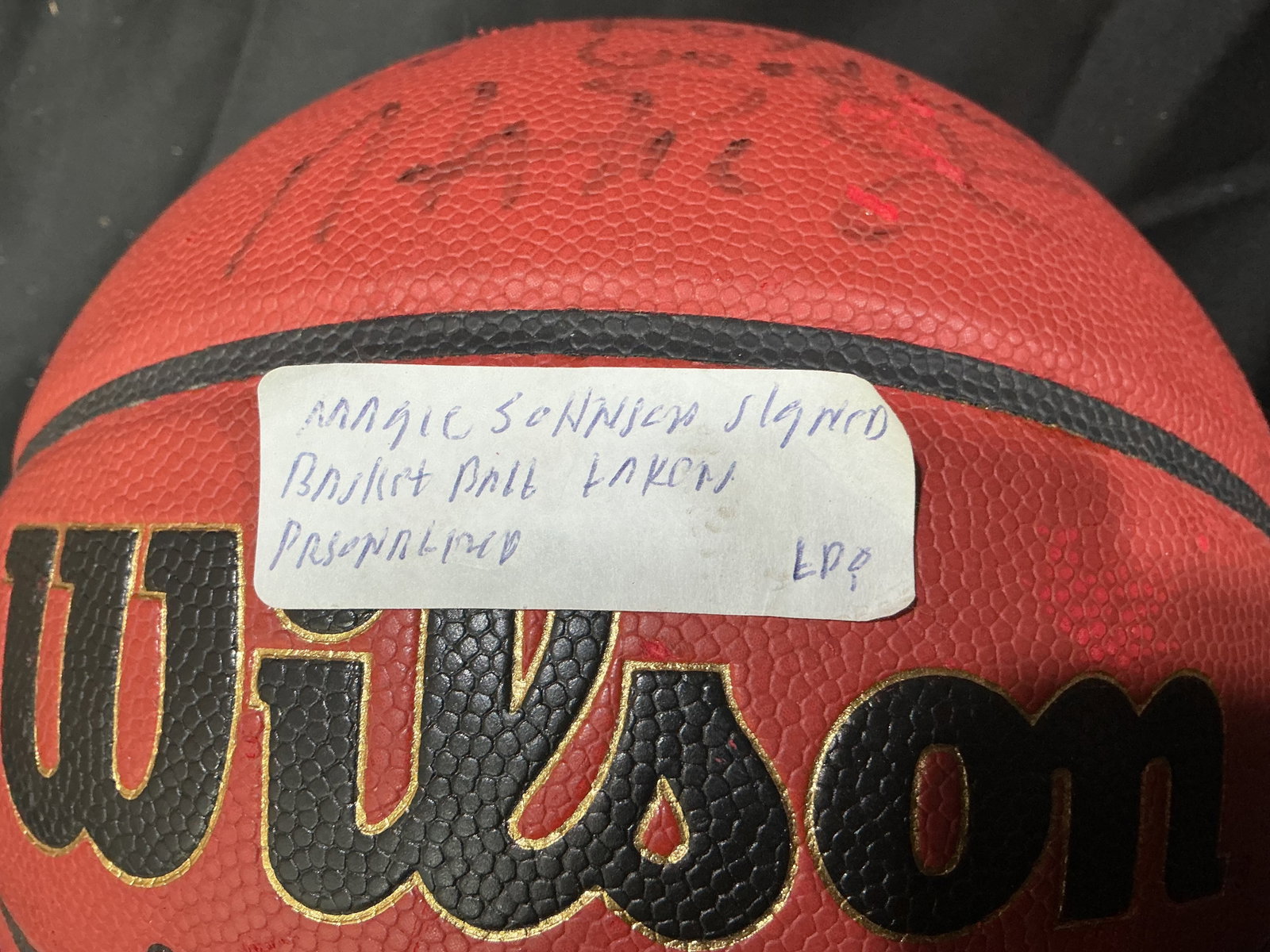 Magic Johnson Signed NCAA Basketball - 5