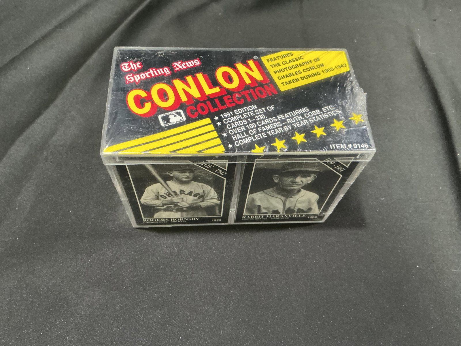 1991 Conlon Collection Card Set: Making another appearance, this 1991 The Sporting News Conlon Collection complete baseball card set features the classic Charles Conlon photography archive. The boxed set includes Hall of Famers and
