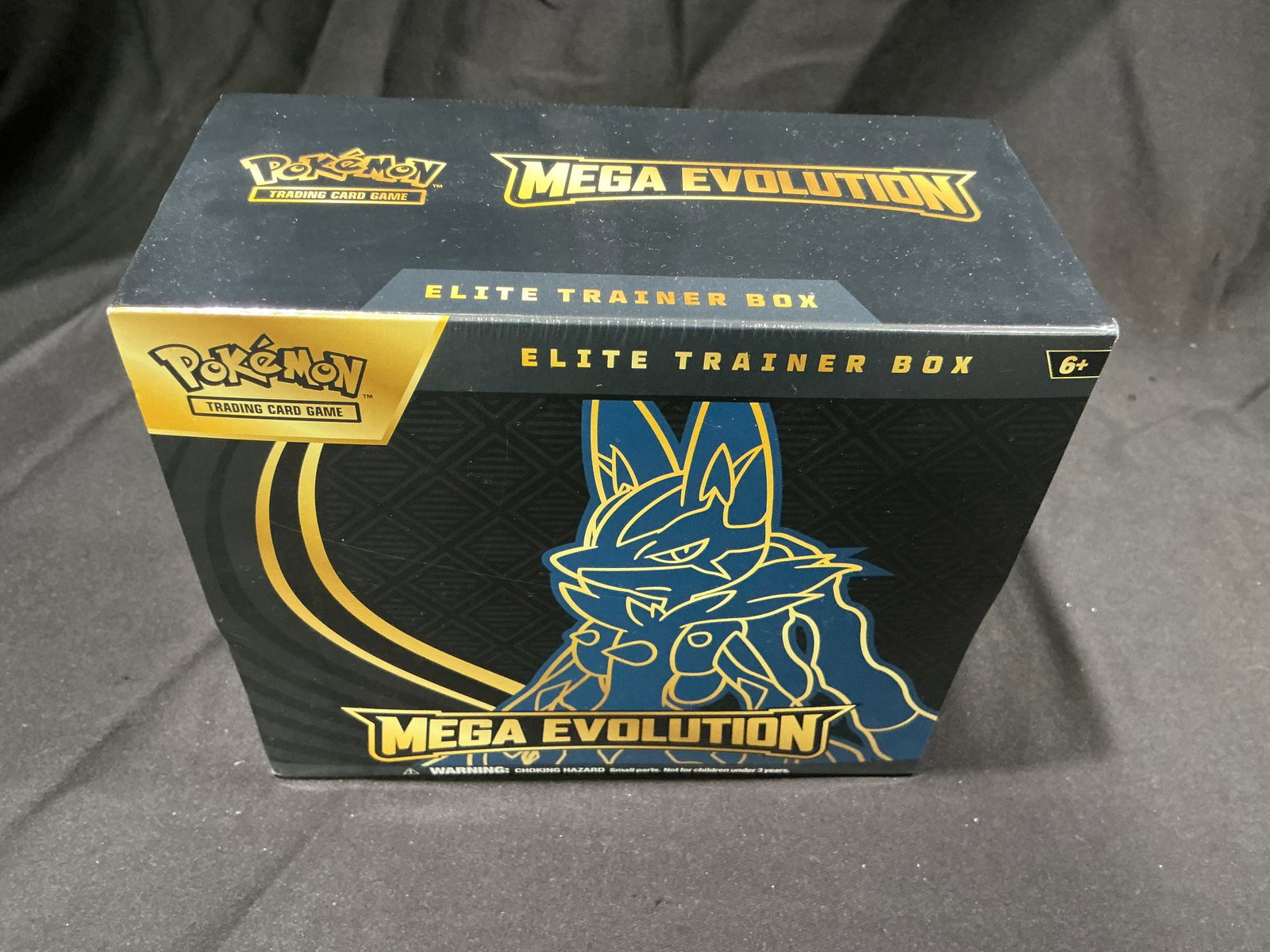 Mega Evolution Lucario ETB: Back in the lineup, this factory sealed Pokemon Mega Evolution Elite Trainer Box features Lucario artwork and remains a proven offering from the Mega Evolution lineup with strong appeal for sealed Pok
