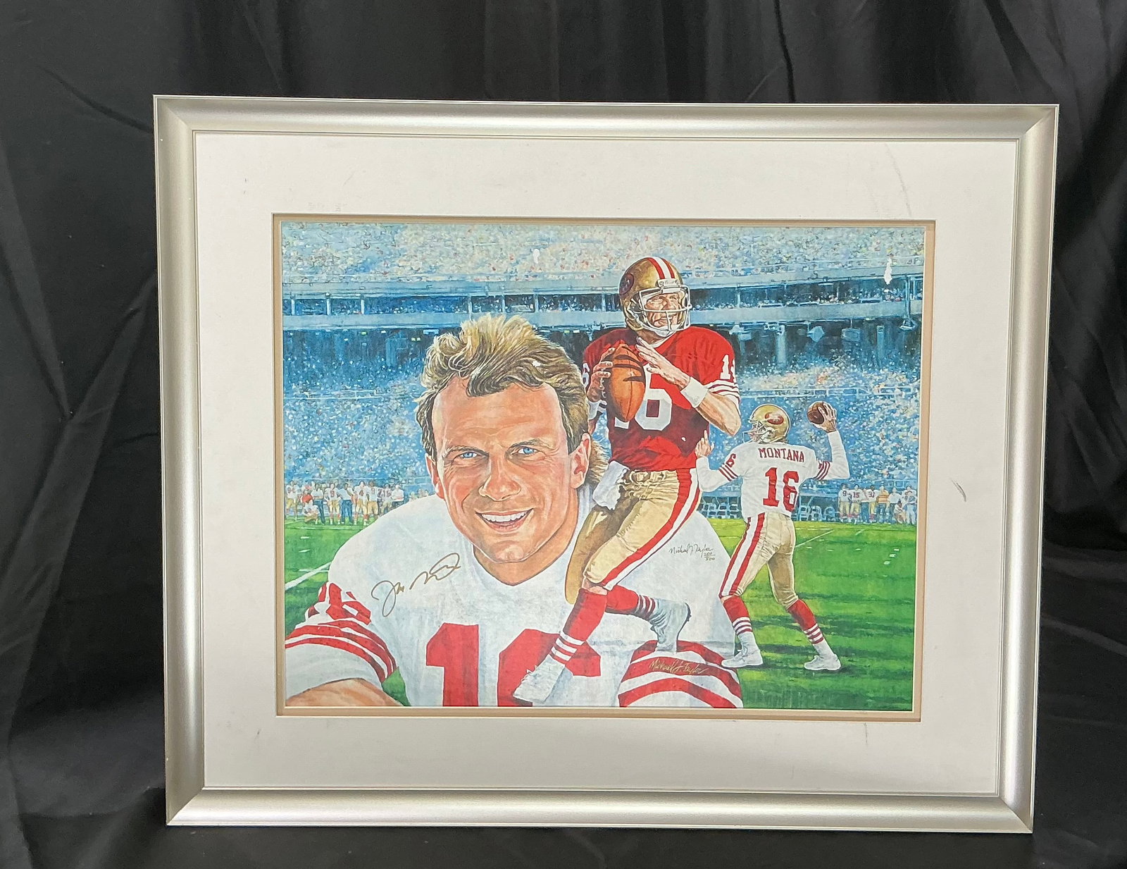 Joe Montana Signed Limited Edition 49ers Lithograph (1 of 6)