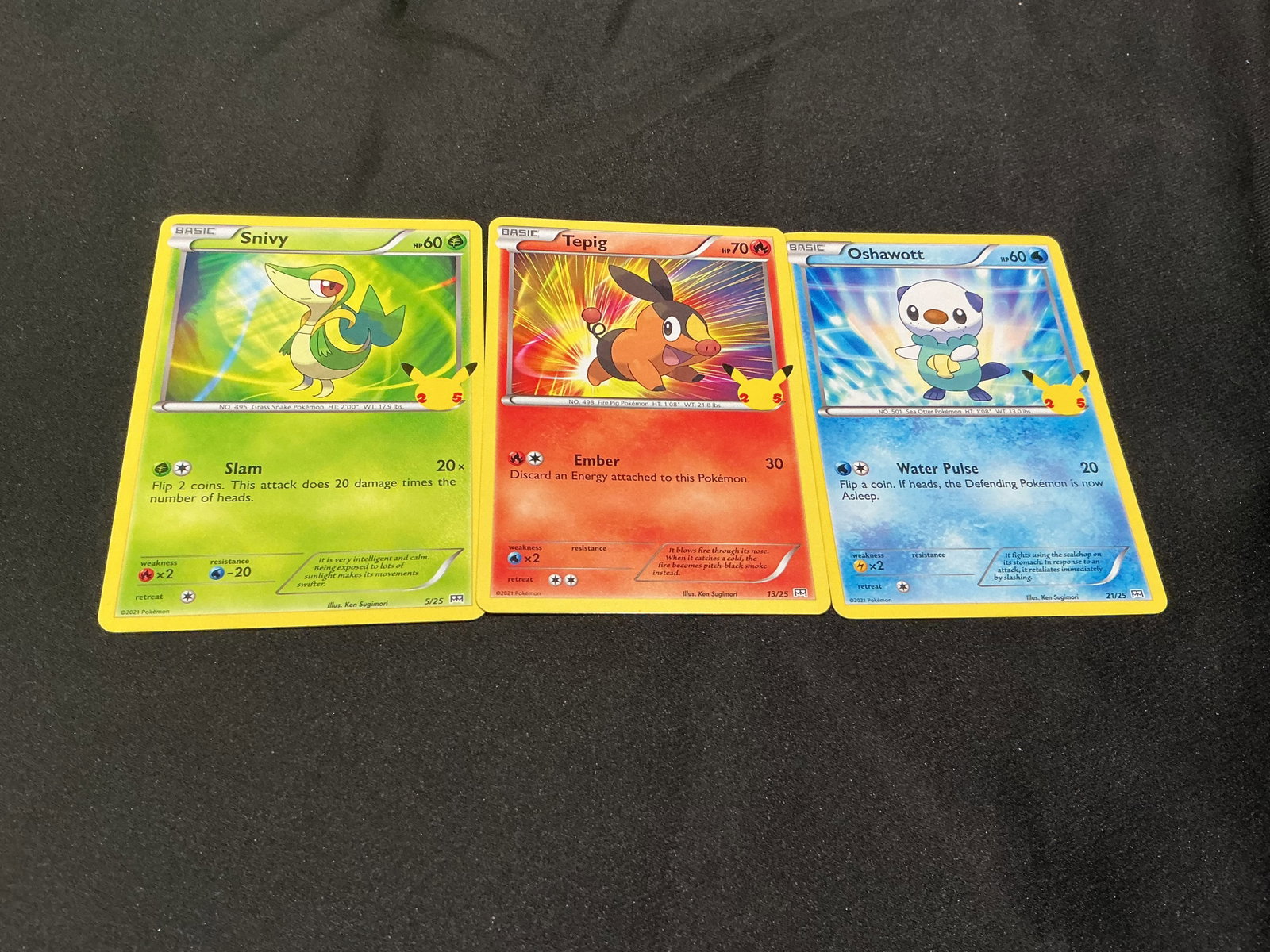 Pokemon McDonald's 25th Unova Holo Starter Trio (1 of 1)