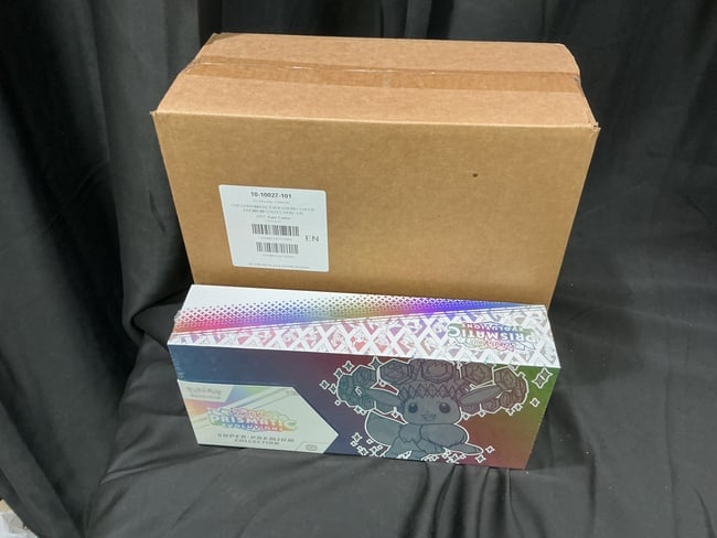 Pokemon Prismatic Evolutions Super Premium Case of 4: Returning as a major factory-case offering, this factory sealed Pokemon Scarlet & Violet Prismatic Evolutions Super Premium Collection case contains four sealed Super Premium Collection boxes in the o