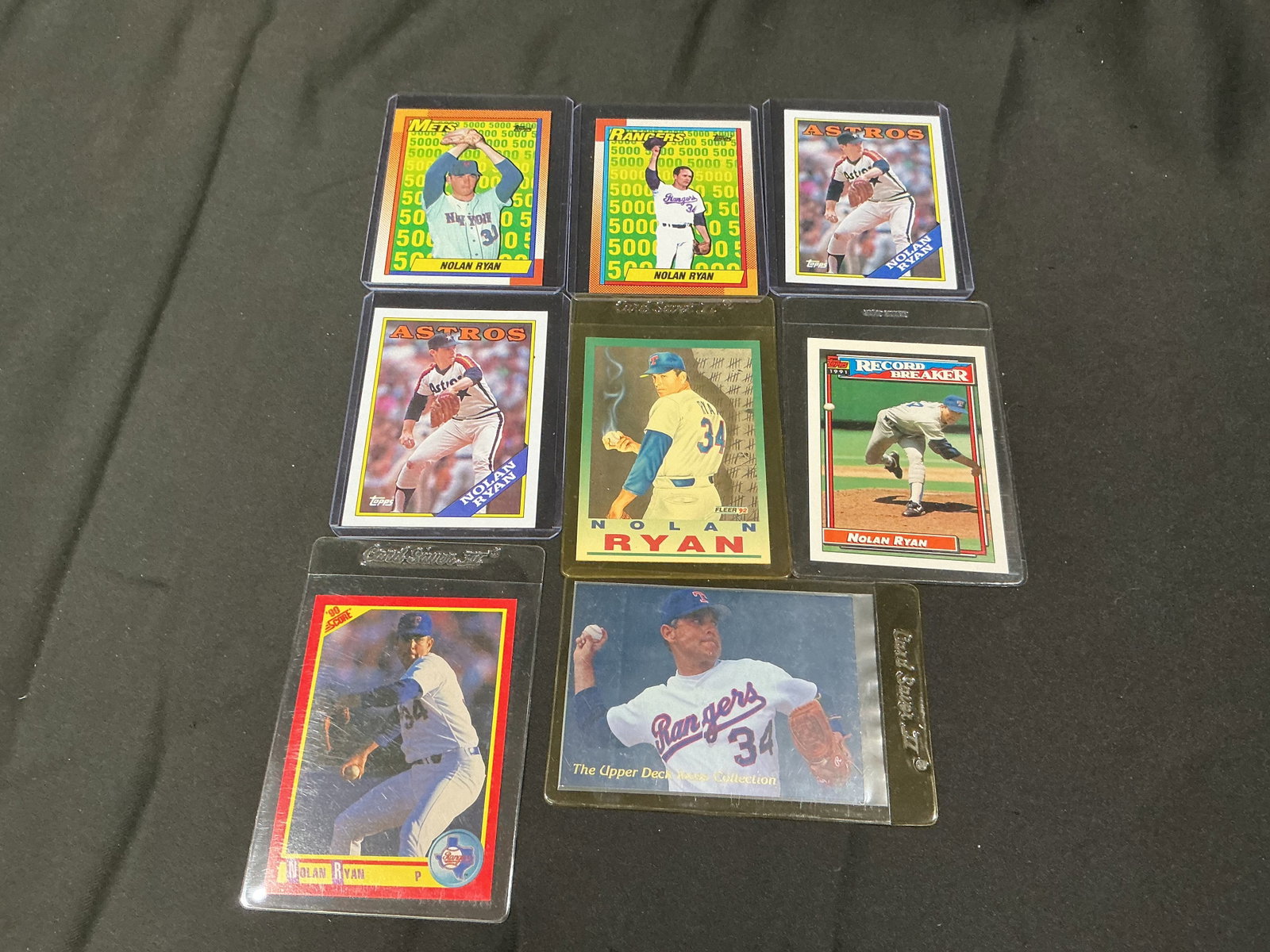 Nolan Ryan Vintage Baseball Card Lot Mets Rangers Astros - Hall of Fame Icon (1 of 2)