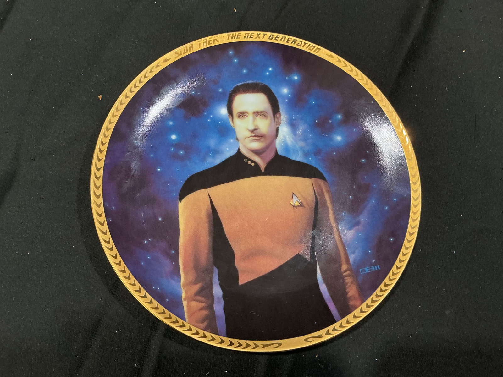 1993 Star Trek Lt. Commander Data Hamilton Plate (1 of 2)