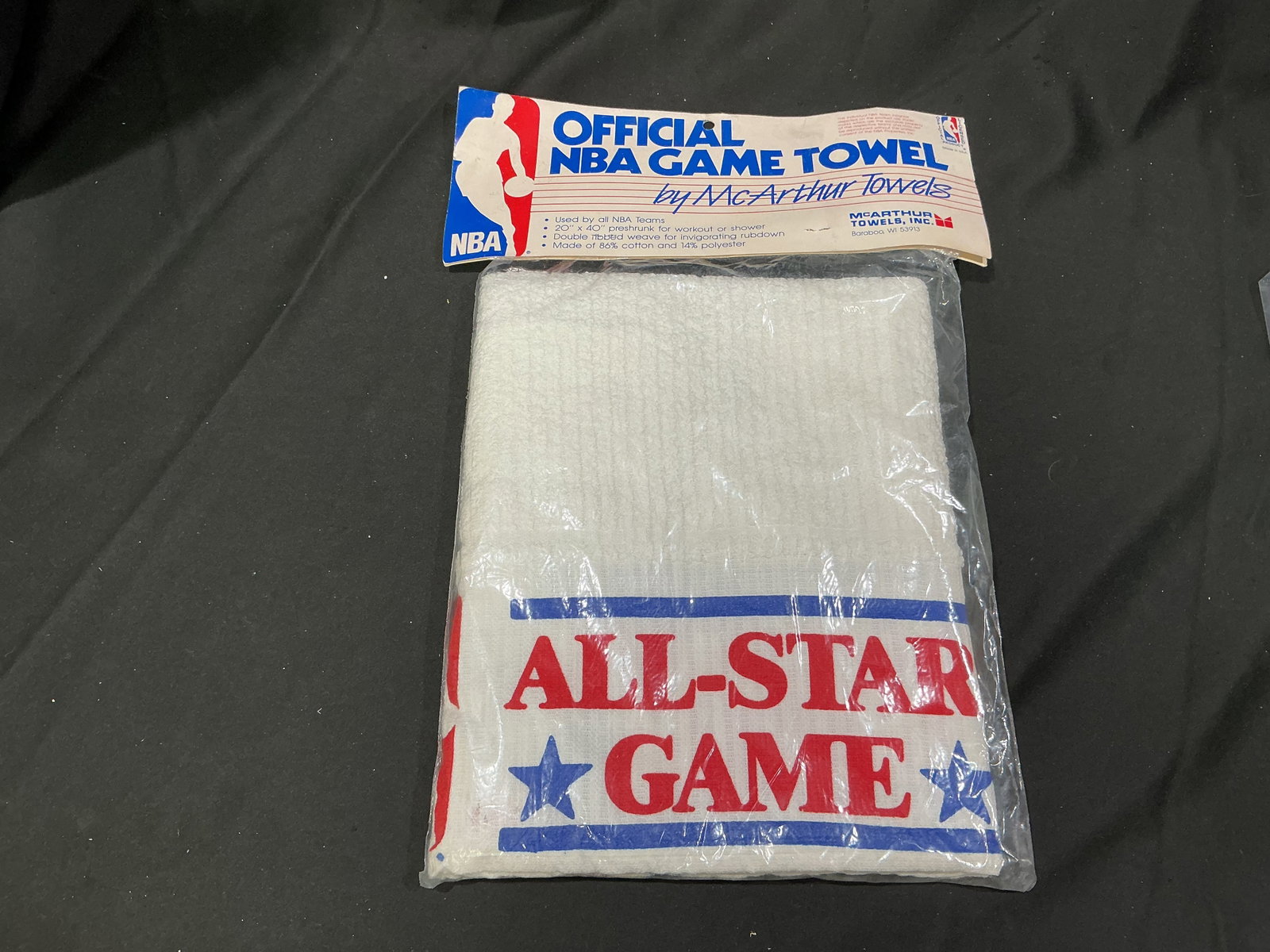 Sealed 1986 NBA All-Star Game Official Game Towel (1 of 2)