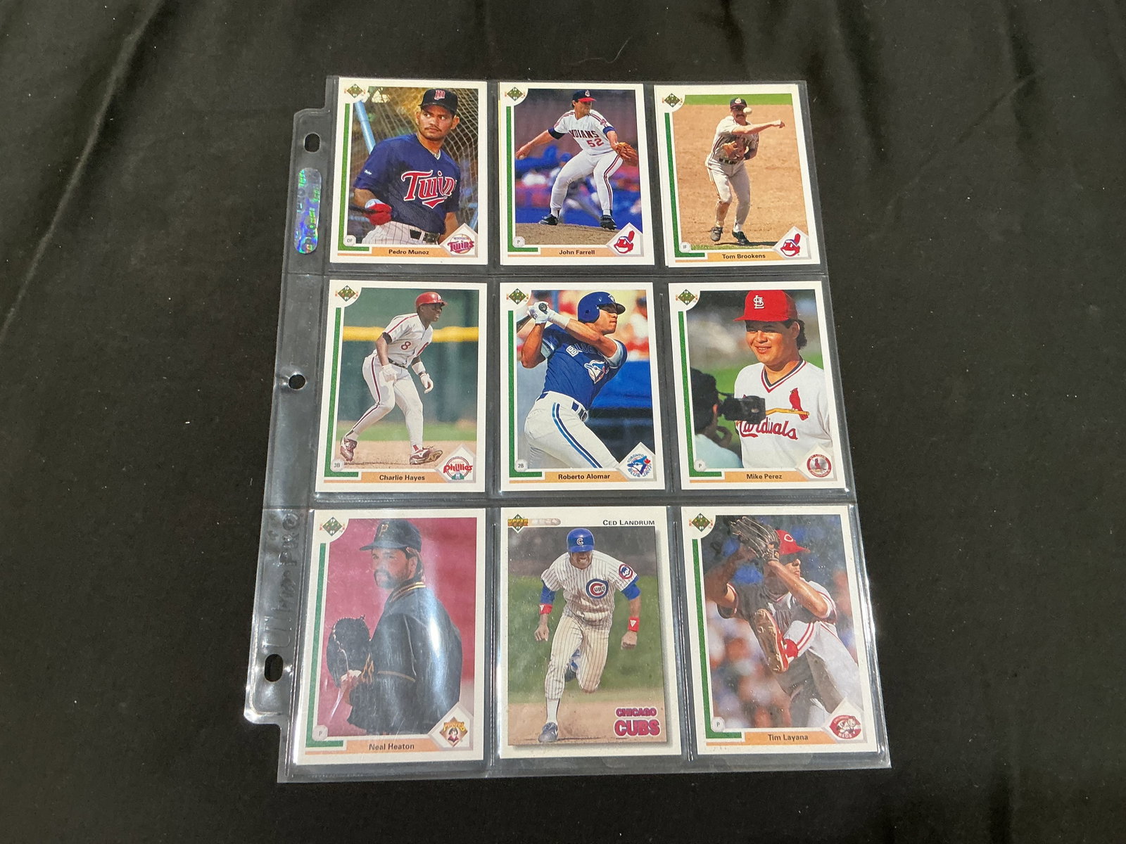 1990s Upper Deck Baseball Card Lot Alomar Landrum (1 of 2)