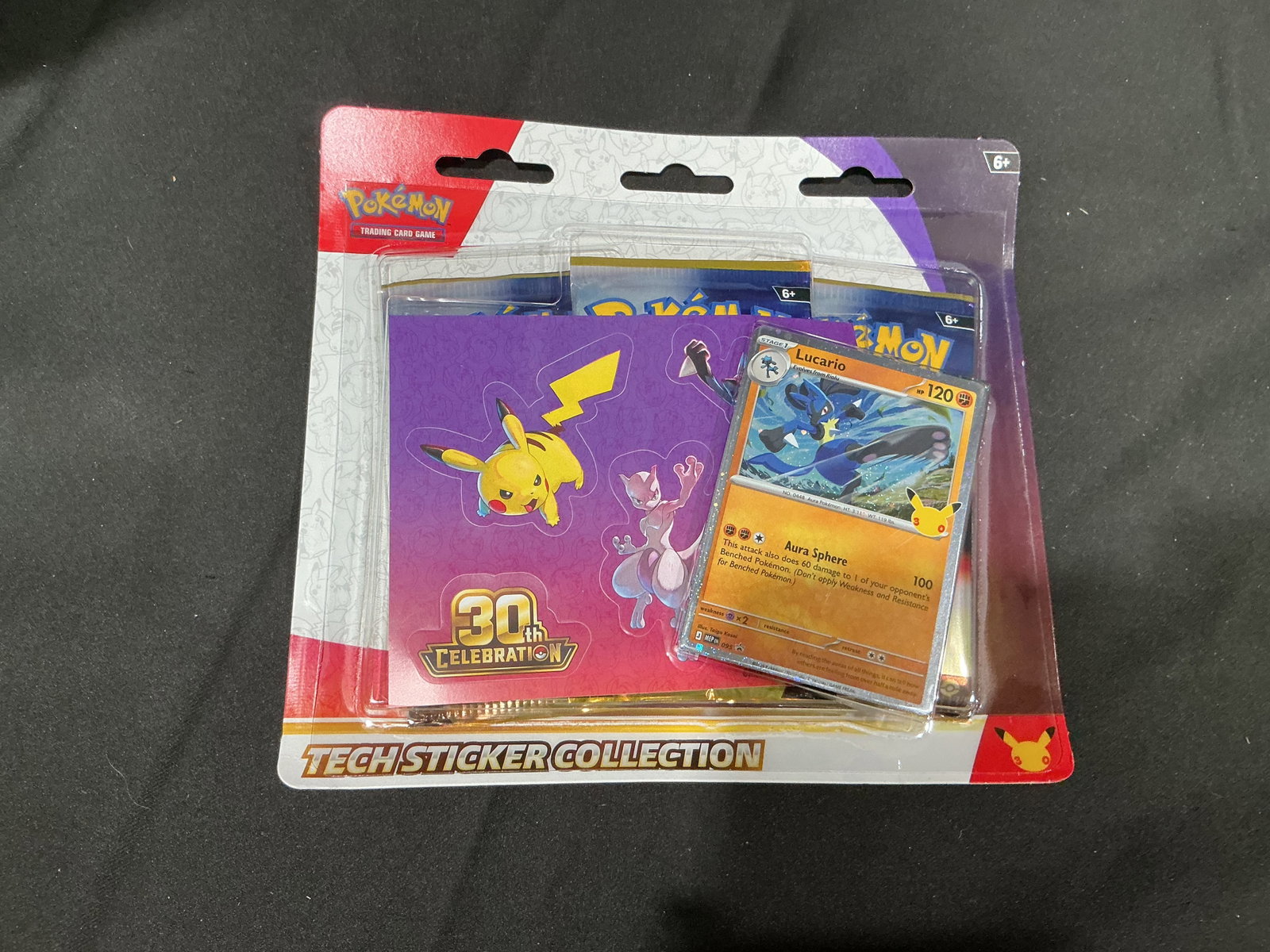 Pokemon 30th Celebration Lucario Tech Sticker Collection (1 of 2)