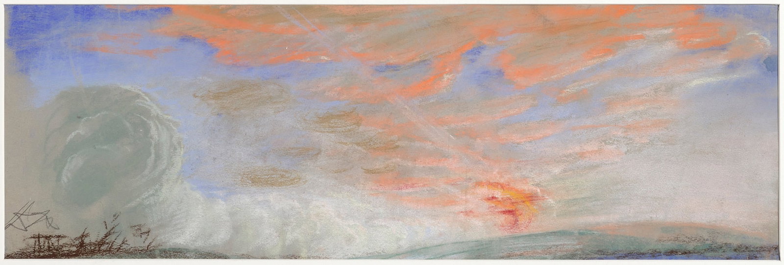 OTTO DIX - Two Wolken Studies (Clouds Studies) - 2
