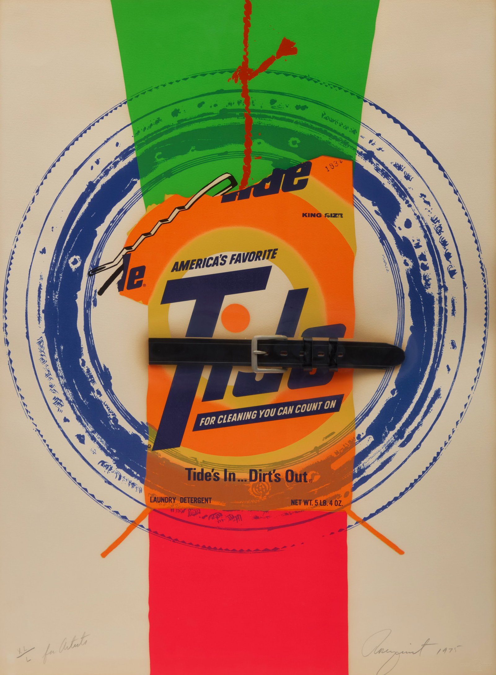 JAMES ROSENQUIST - Artists Rights Today (Tide's In, Dirt's Out), 1975 (1 of 3)