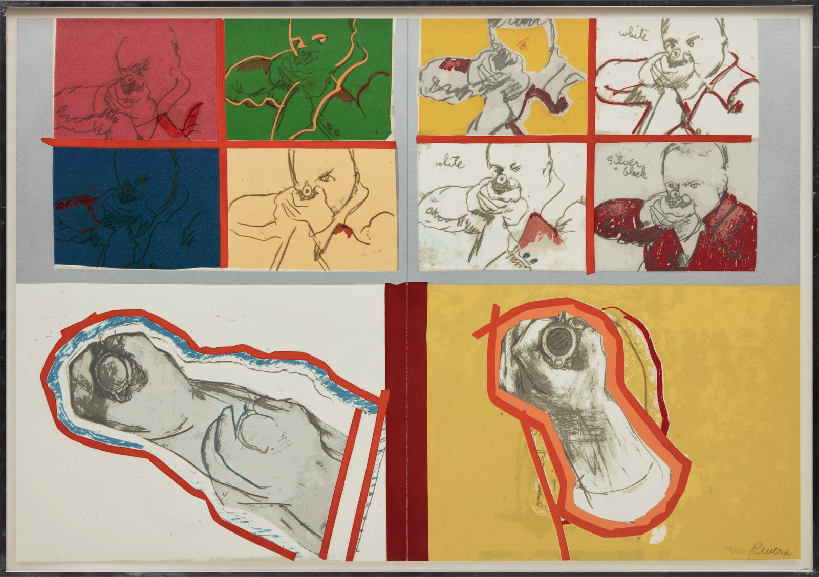 LARRY RIVERS - Ready-Aim and Two Hands (from the Portfolio “Some (Visual) Afterthoughts on the - 2