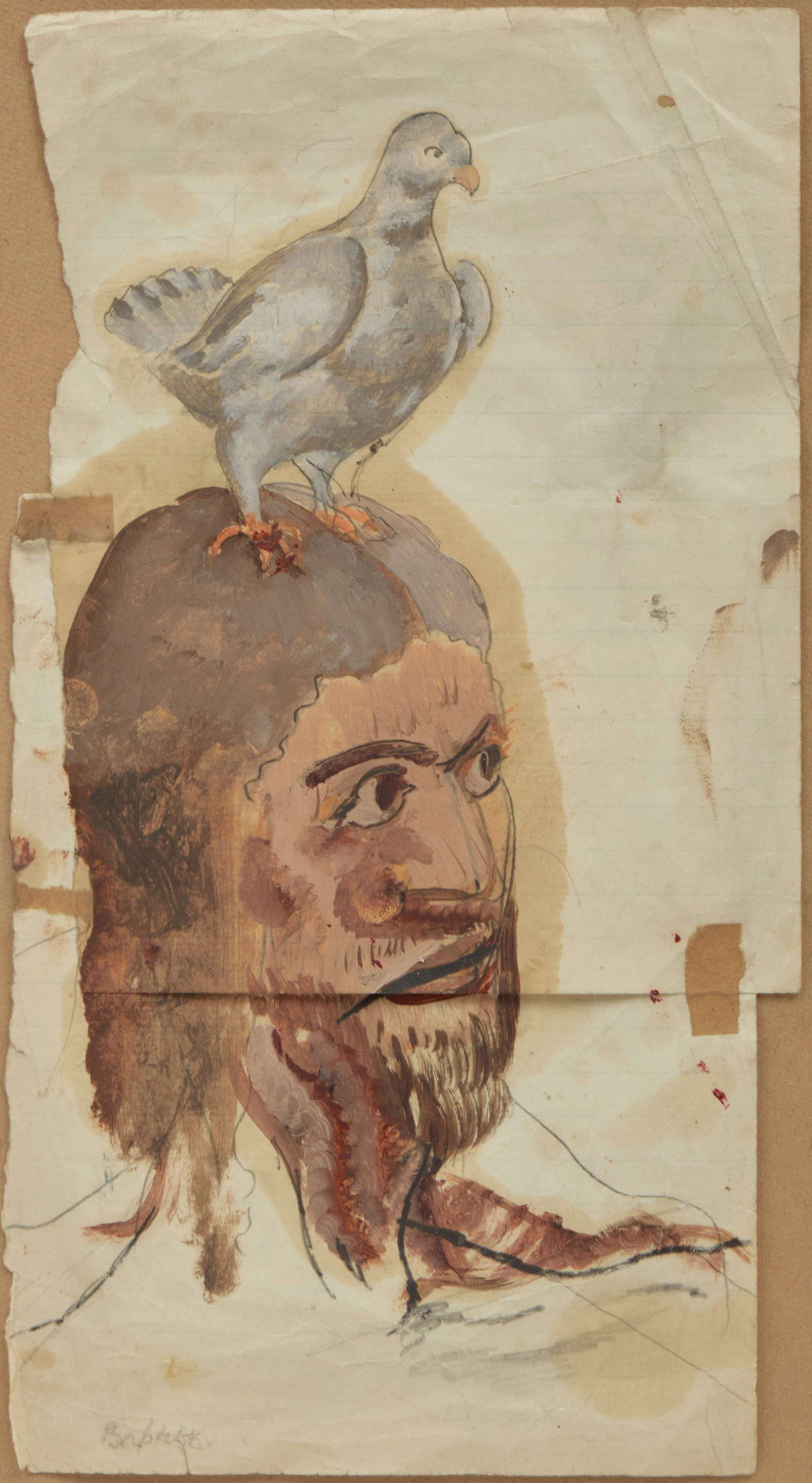 STANLEY SPENCER - Saint John with Dove (1 of 3)