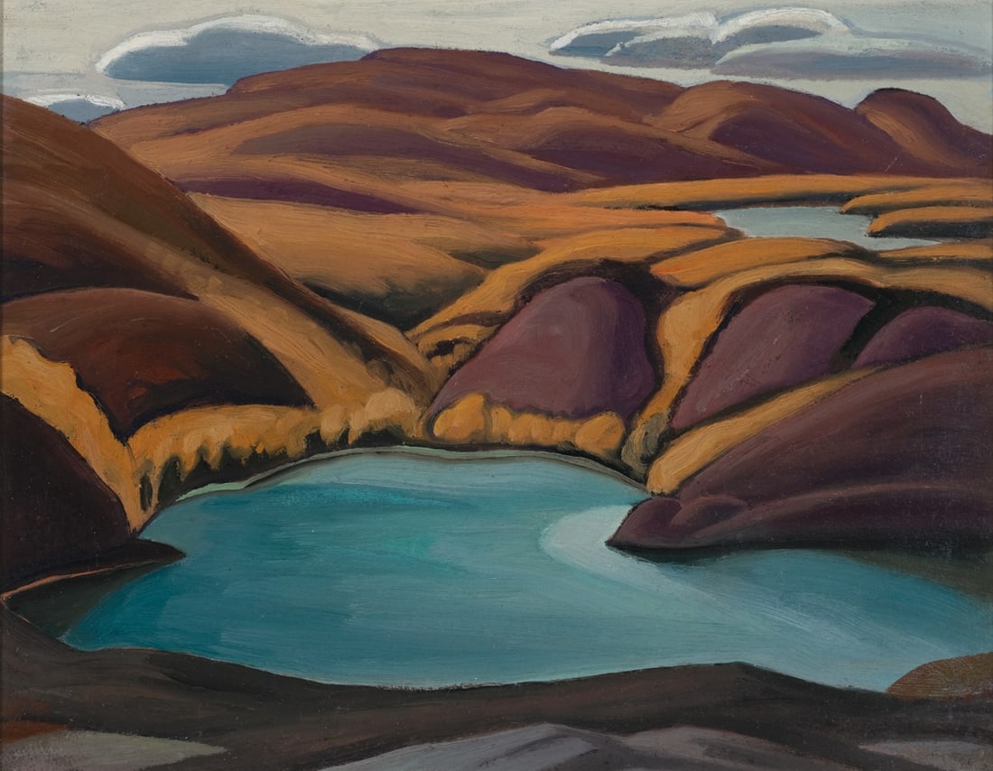 Lawren Stewart Harris, Above Coldwell Bay, North Shore, Lake Superior (Lake Superior Sk. XV), 1925 (1 of 6)