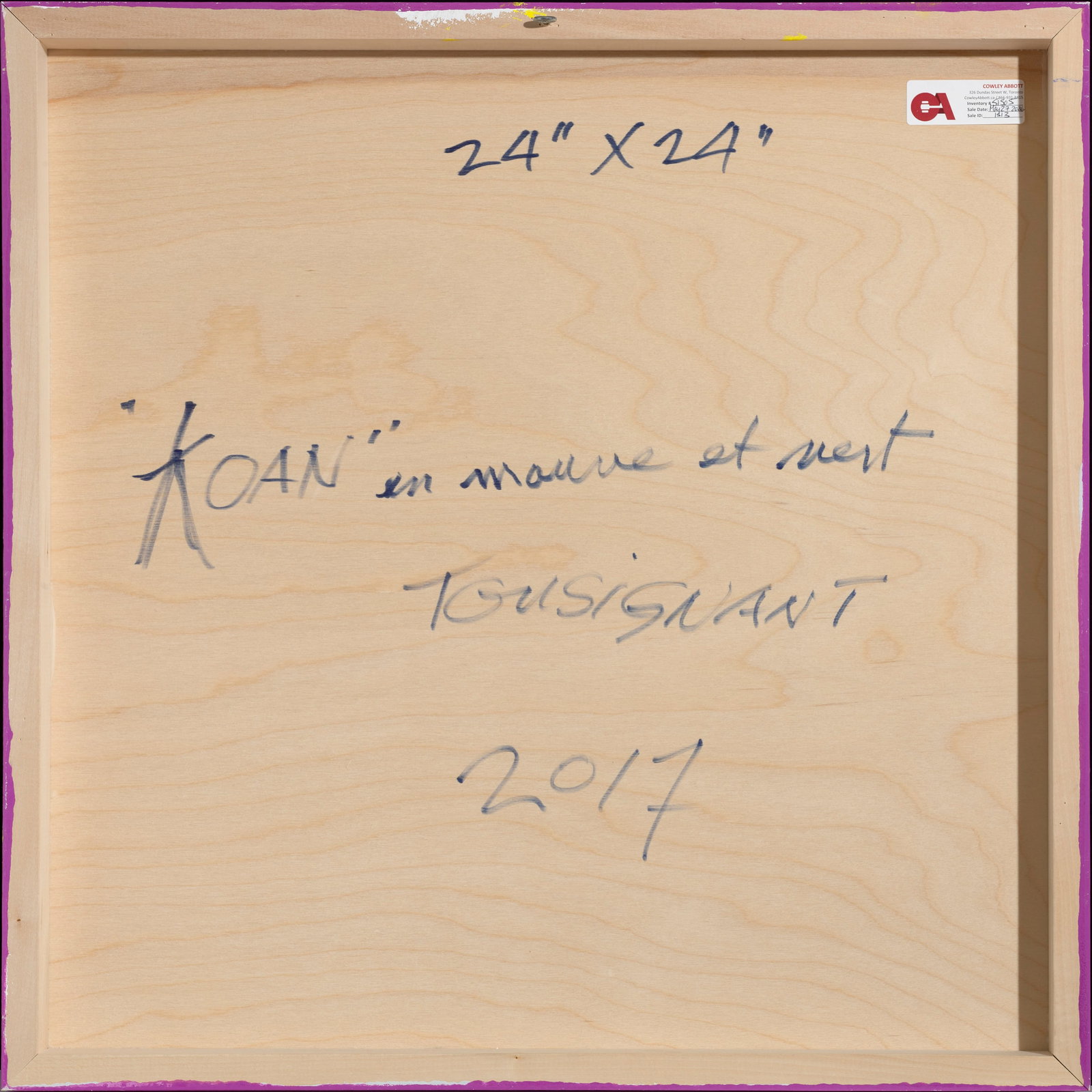 Claude Tousignant, Koan, 2017 - 3