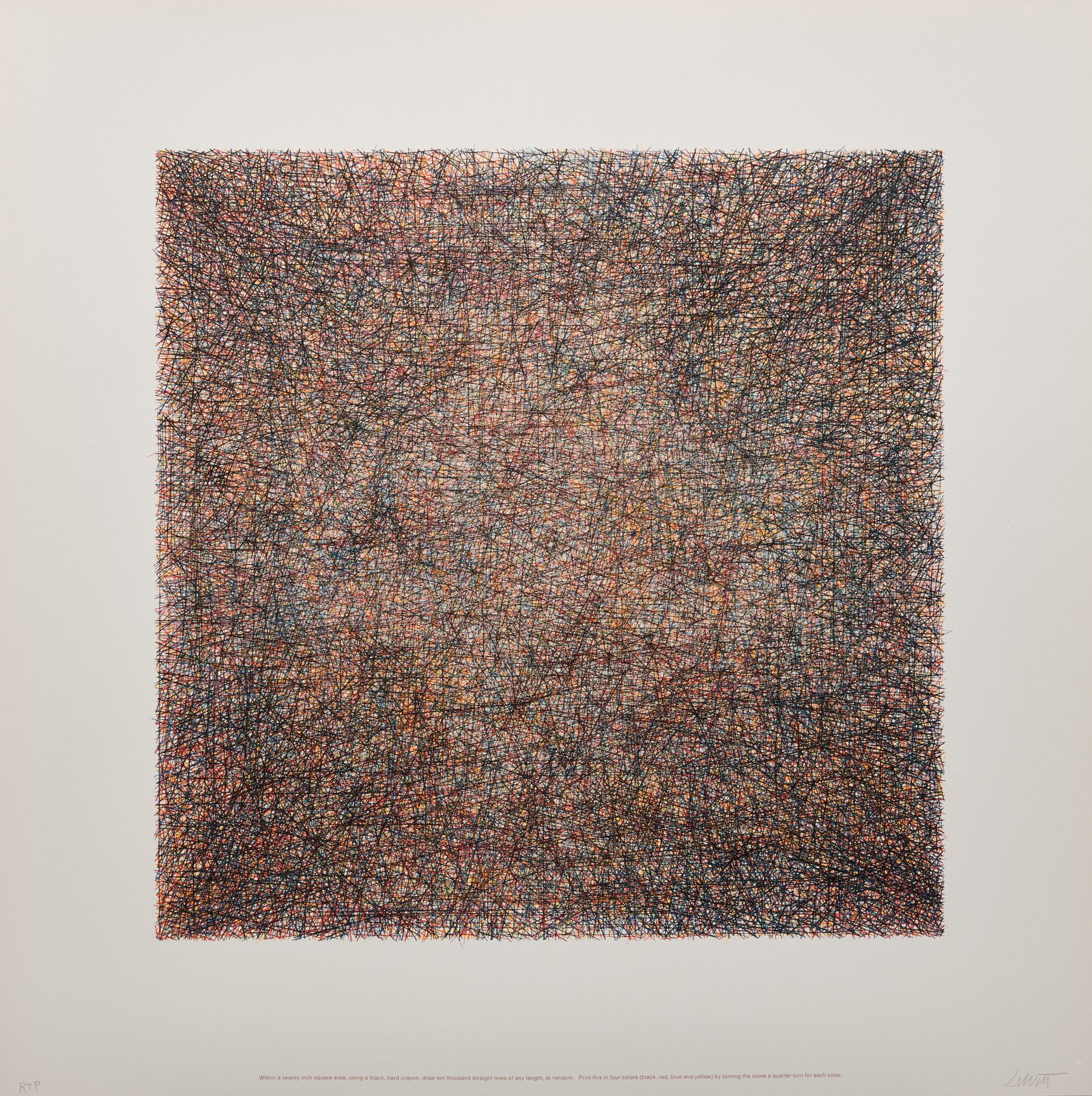SOL LEWITT - Work from Instructions, 1971 (1 of 10)